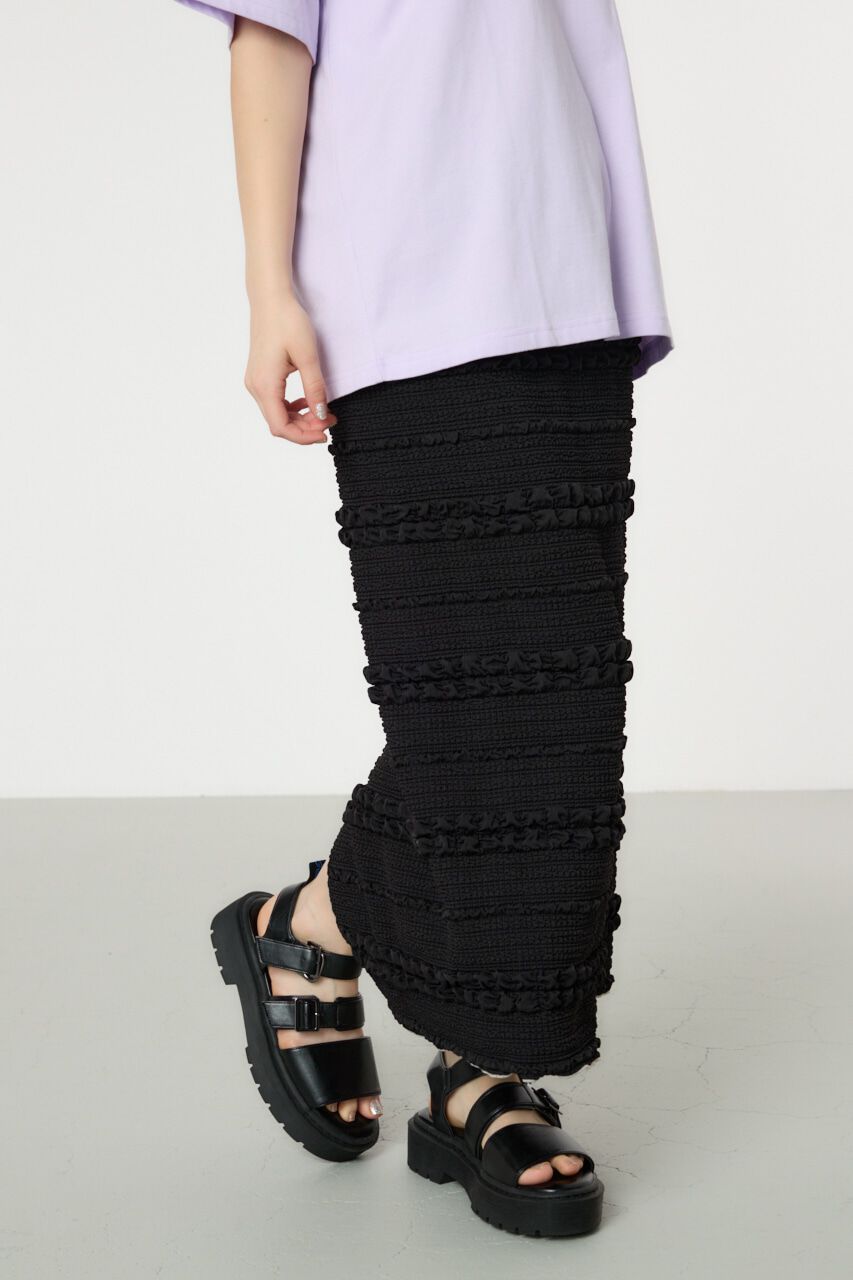 RODEO CROWNS「ふくれボーダーナロースカート」|スカート|