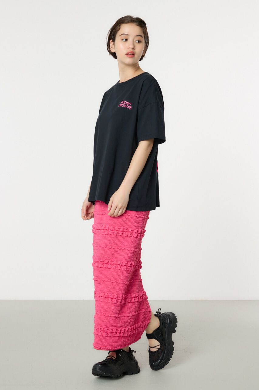 RODEO CROWNS「ふくれボーダーナロースカート」|スカート|