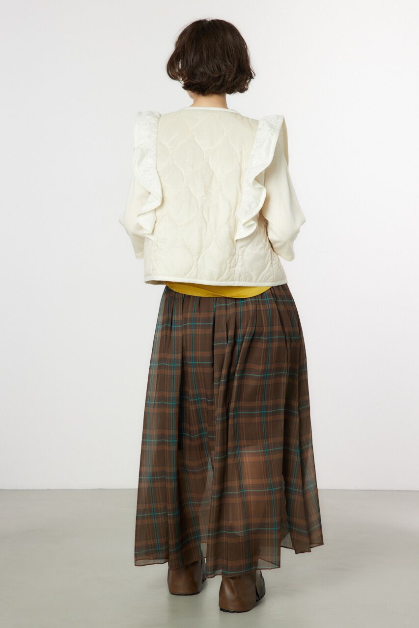 RODEO CROWNS「キルティングフリルベスト」|ダウンベスト・ベスト|