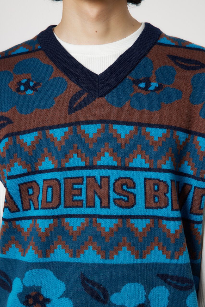 RODEO CROWNS「JQDニットベスト」|ニット・セーター|