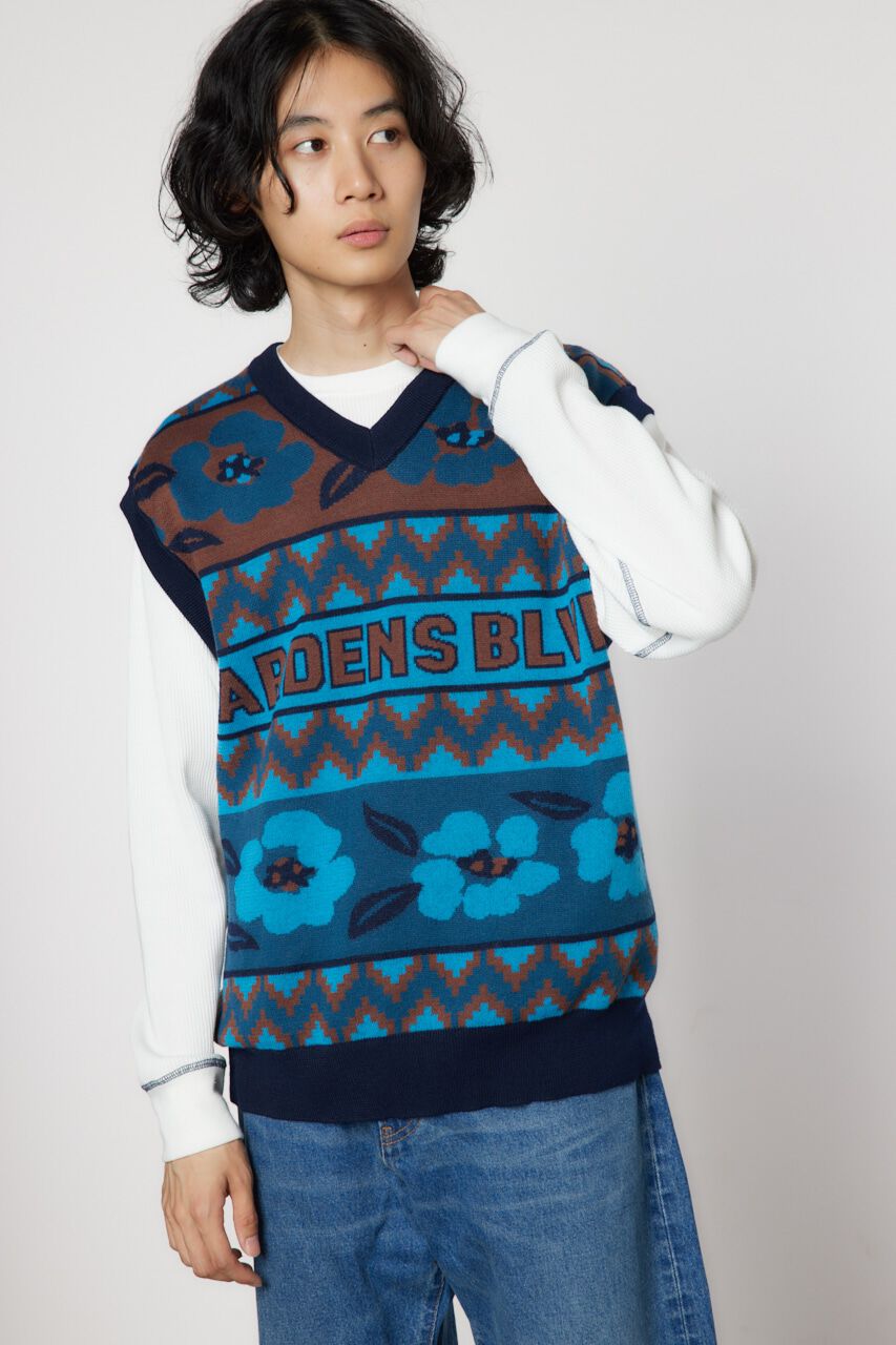 RODEO CROWNS「JQDニットベスト」|ニット・セーター|