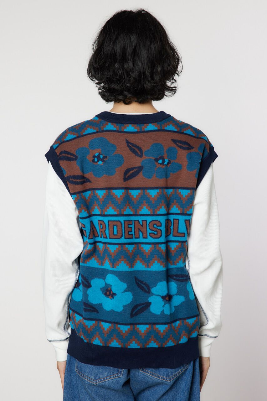 RODEO CROWNS「JQDニットベスト」|ニット・セーター|