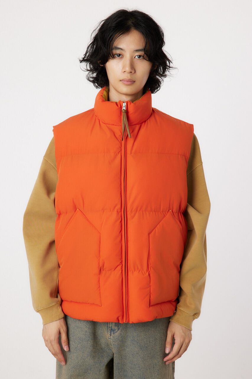 RODEO CROWNS「stand-neck パディングベスト」|ダウンベスト・ベスト|