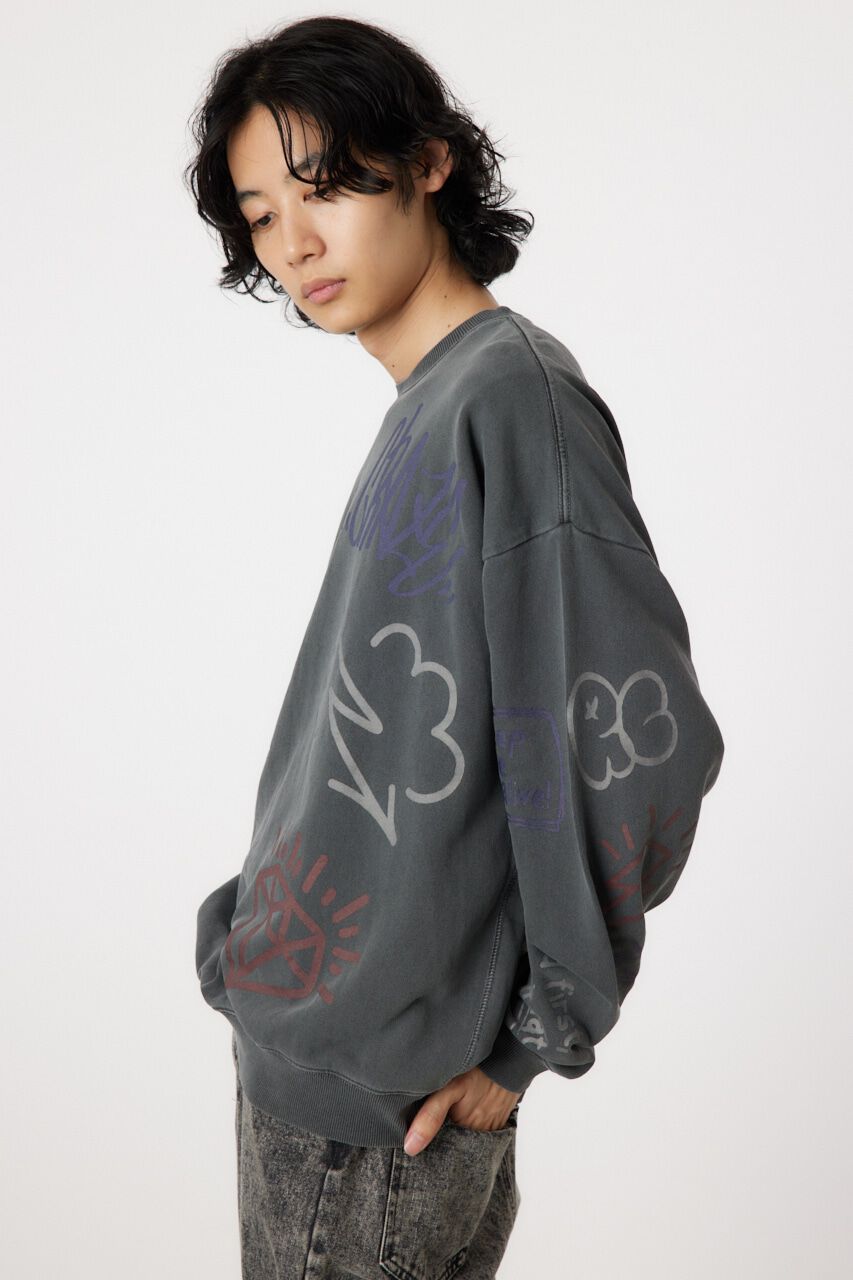 RODEO CROWNS「ピグメントラクガキスウェット」|パーカー|