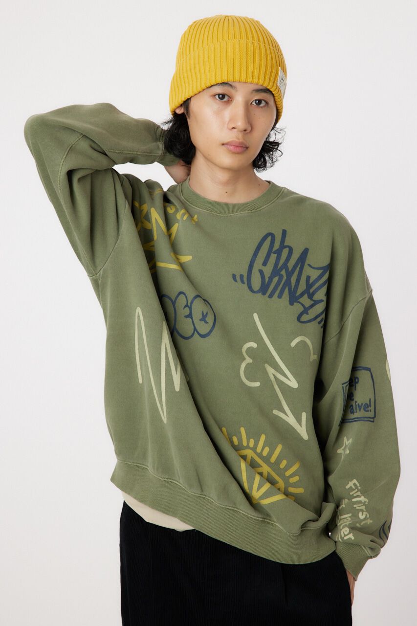 RODEO CROWNS「ピグメントラクガキスウェット」|パーカー|KHA