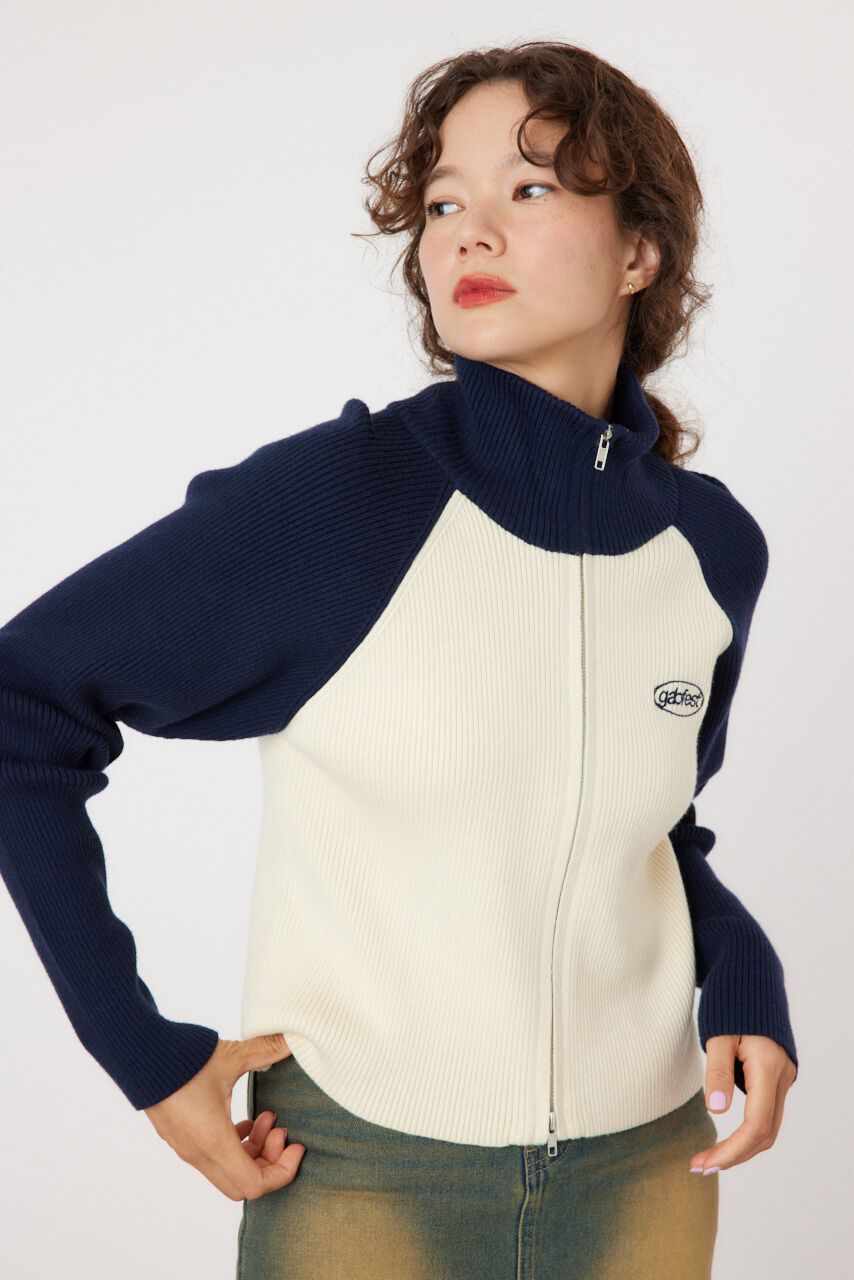 RODEO CROWNS「ラグランドライバーズニット」|ニット・セーター|柄NVY5