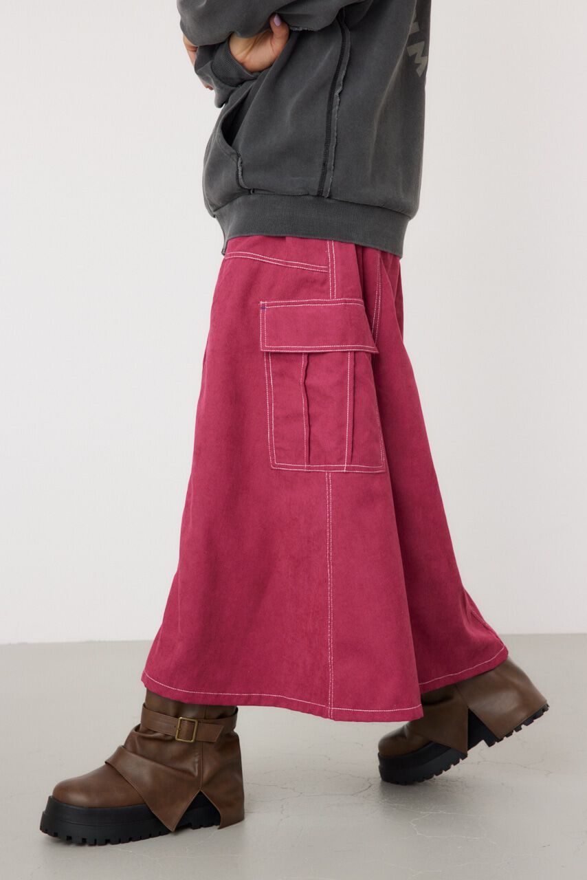 RODEO CROWNS「コーデュロイステッチフレアカーゴスカート」|その他|