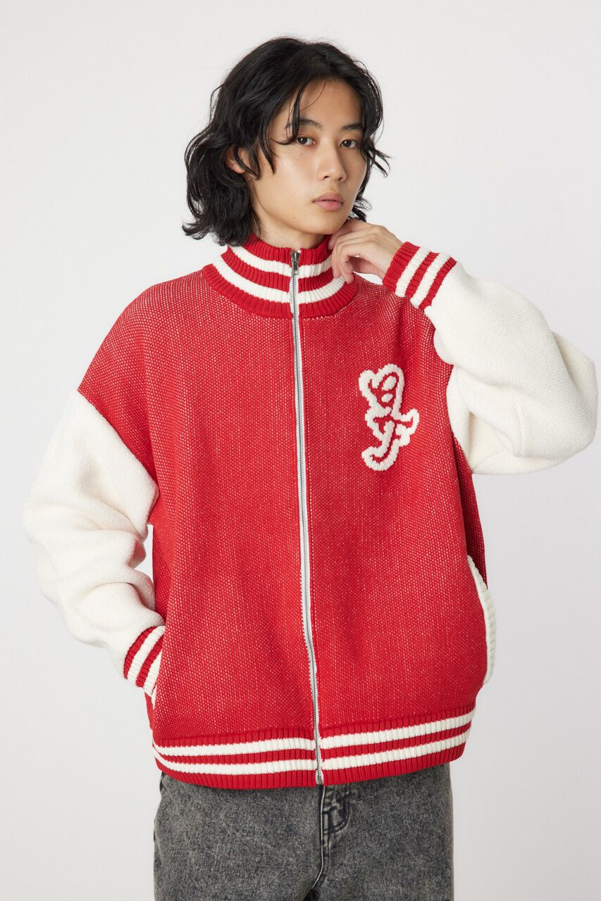 RODEO CROWNS「zipニットスタジャン」|ブルゾン・スタジャン|
