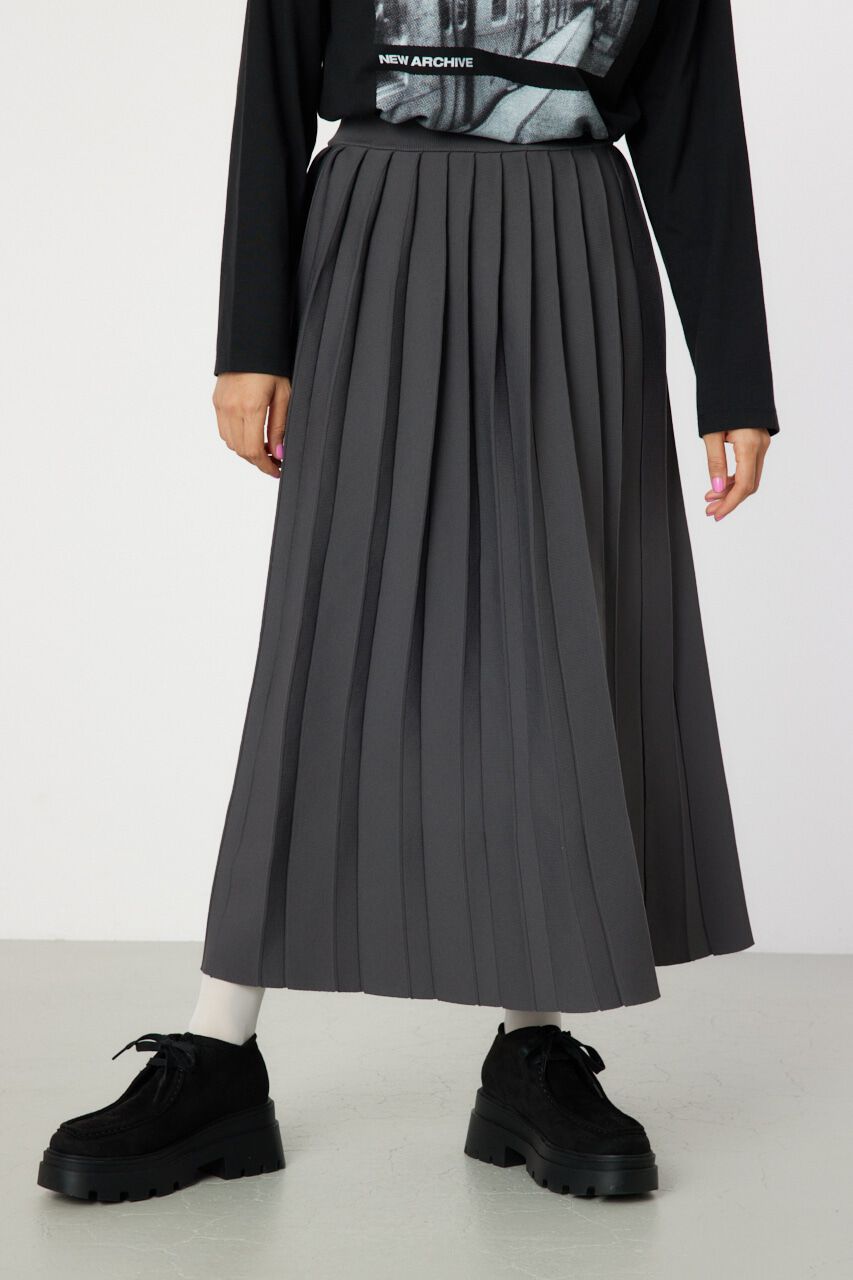 RODEO CROWNS「ニットプリーツスカート」|スカート|GRY