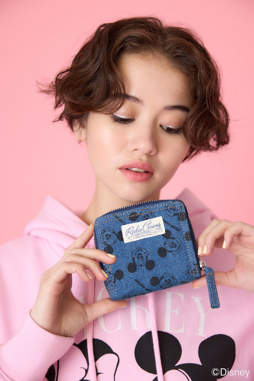 RODEO CROWNS「(ミッキー＆ミニー)デニムウォレット」|財布|