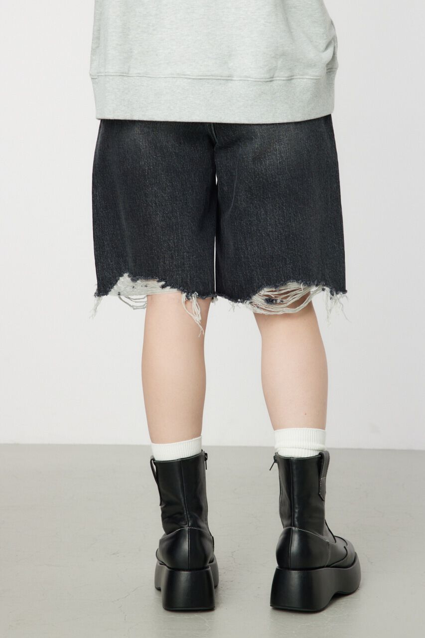 RODEO CROWNS「ダメージDENIM バミューダパンツ」|デニム|