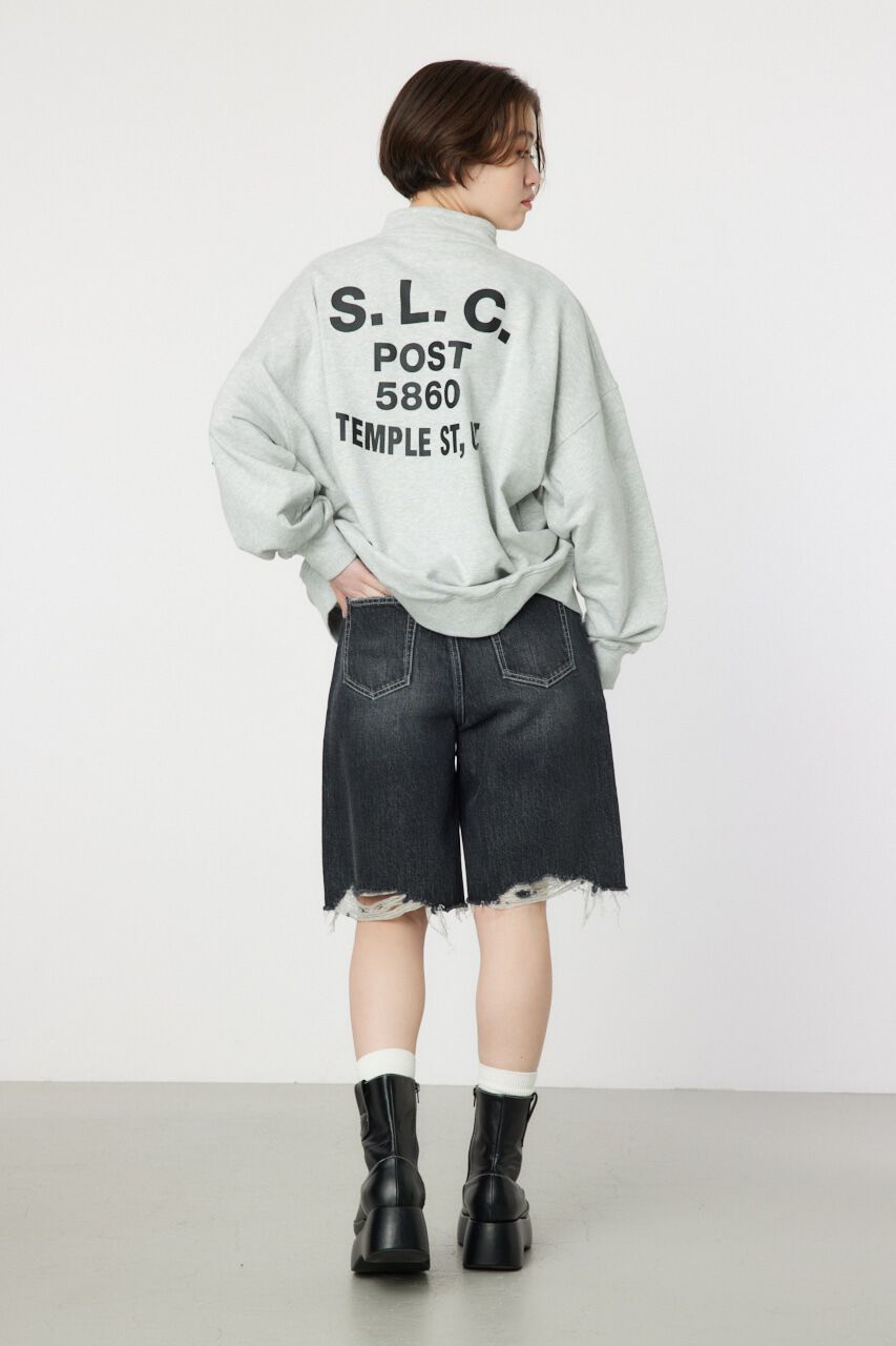 RODEO CROWNS「ダメージDENIM バミューダパンツ」|デニム|