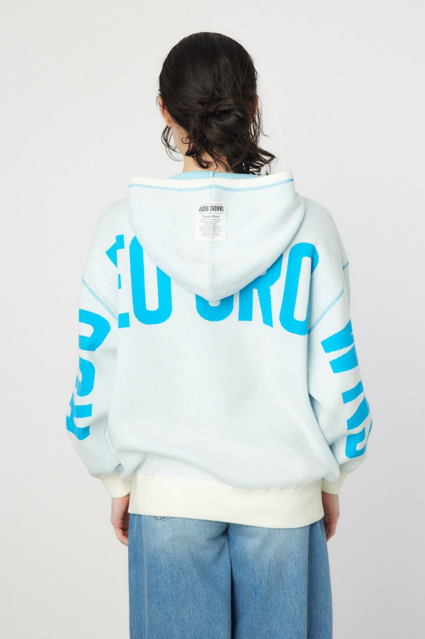 RODEO CROWNS「スウェットライクバックロゴニットフーディー」|ニット・セーター|