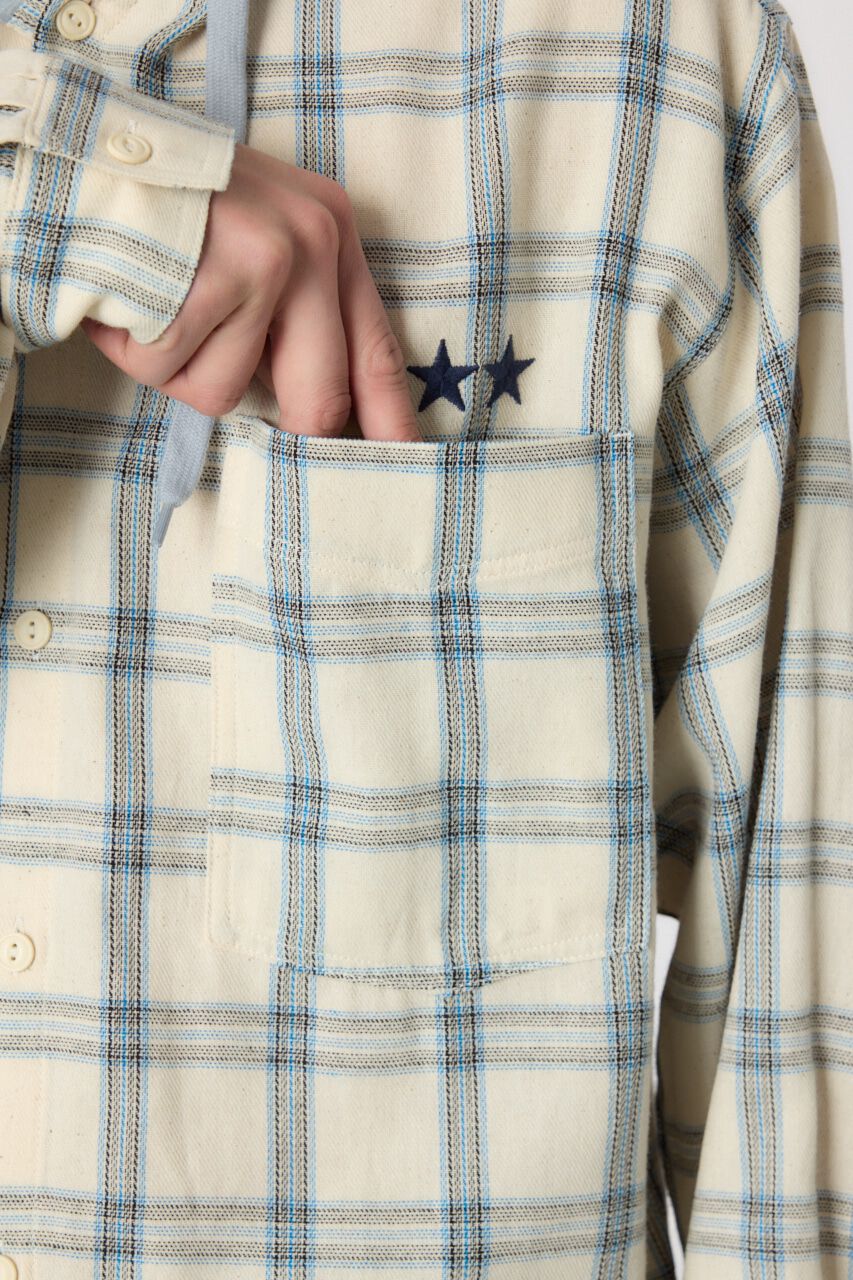 RODEO CROWNS「フーデッドチェックシャツ」|シャツ・ブラウス|