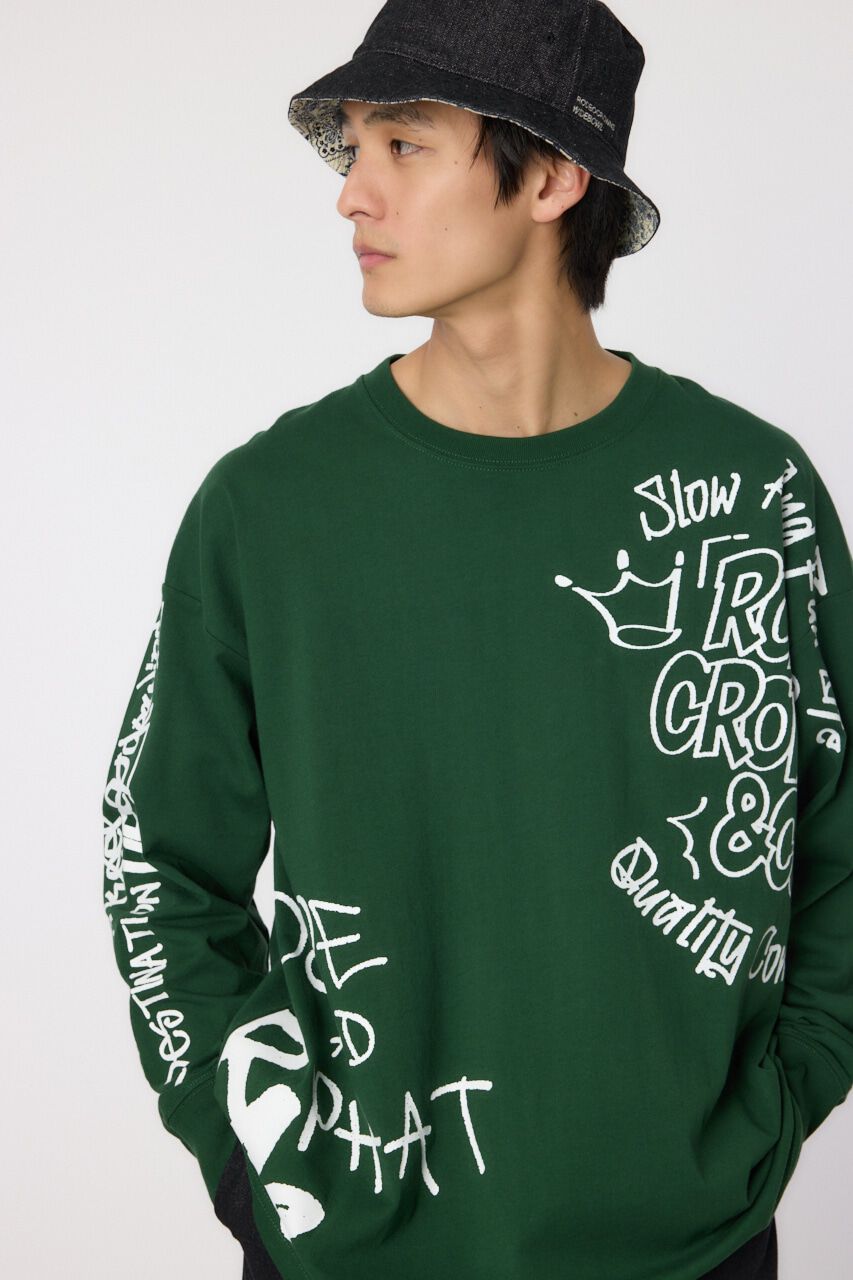 RODEO CROWNS「ランダムスケッチロングスリーブTシャツ」|Tシャツ・カットソー|GRN