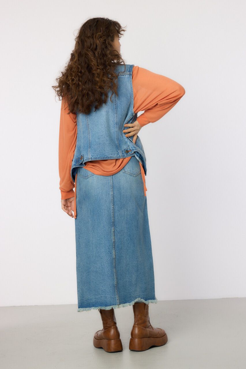 RODEO CROWNS「スリットデニムマキシスカート」|スカート|