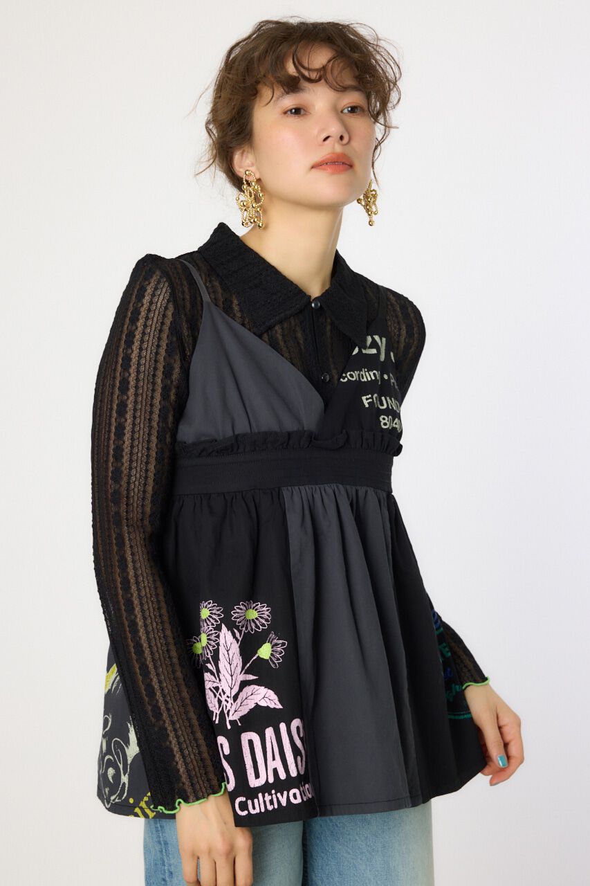 RODEO CROWNS「カスタムキャミソール」|キャミソール|柄BLK5