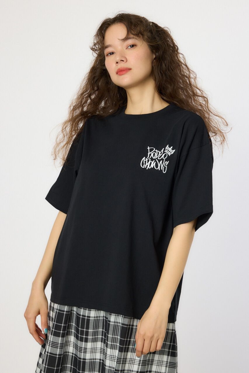 RODEO CROWNS「BRIDGE BEAR LOGO Tシャツ」|Tシャツ・カットソー|BLK