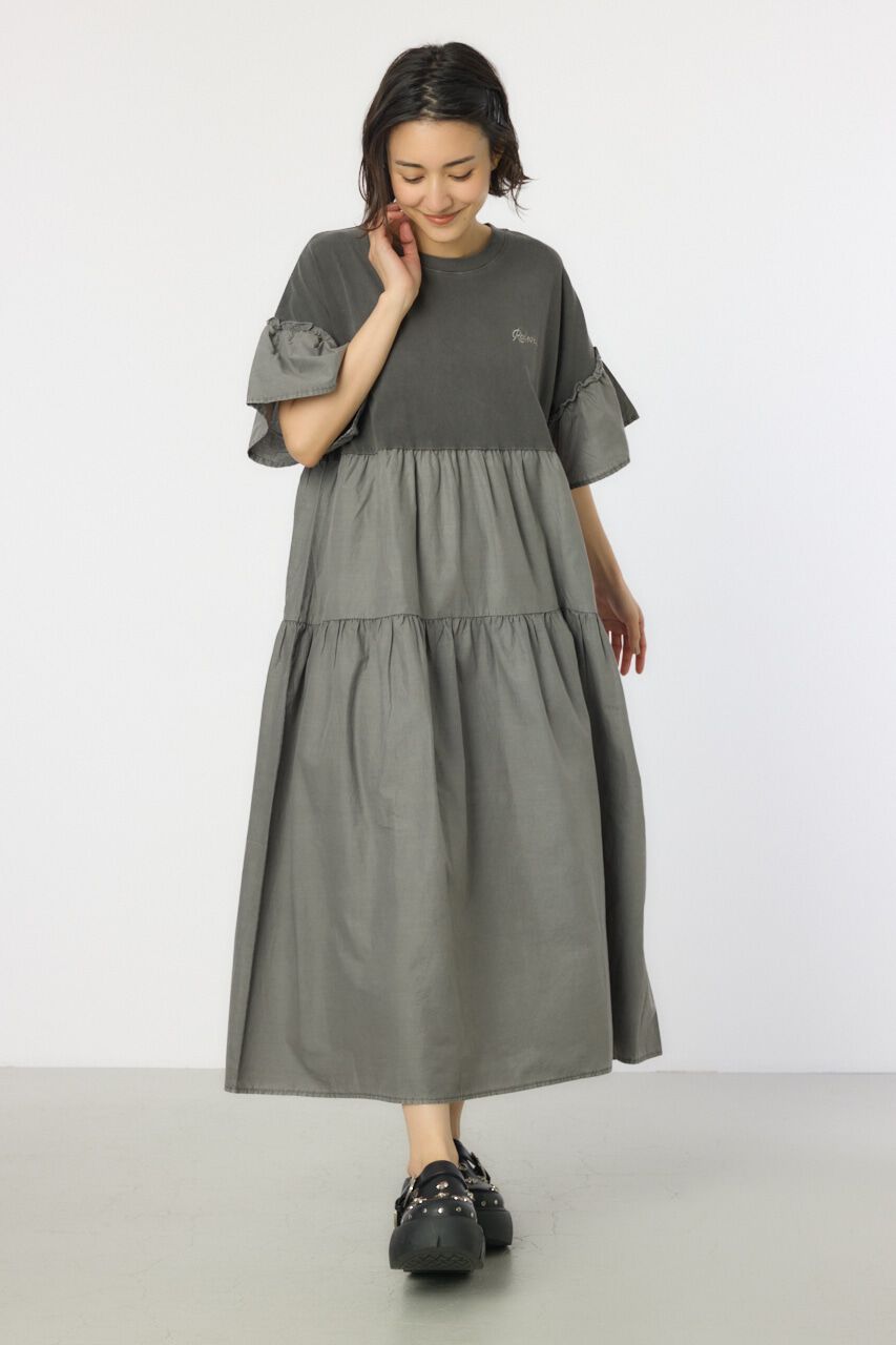 RODEO CROWNS「ピグメントドッキングティアードワンピース」|ワンピース|