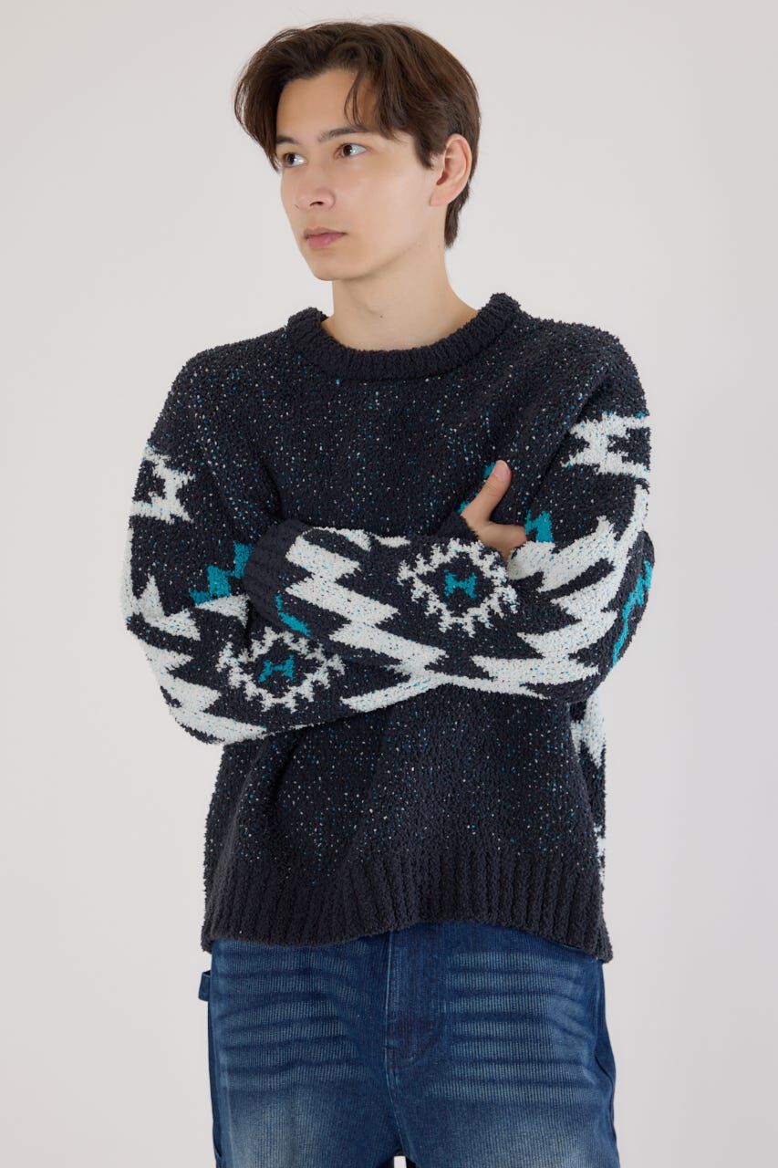 RODEO CROWNS「オルテガジャカードニット」|ニット・セーター|