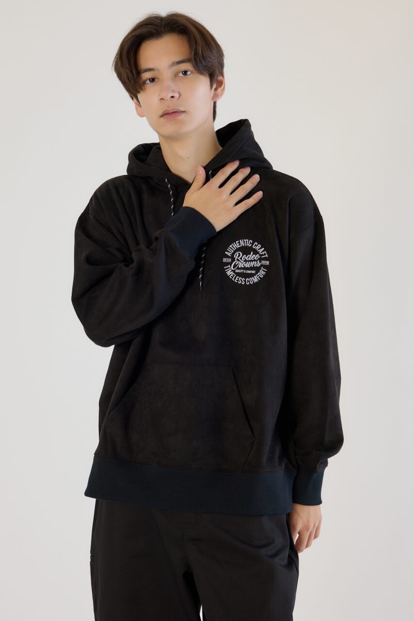 RODEO CROWNS「ブラッシュドバックボアフーディー」|パーカー|