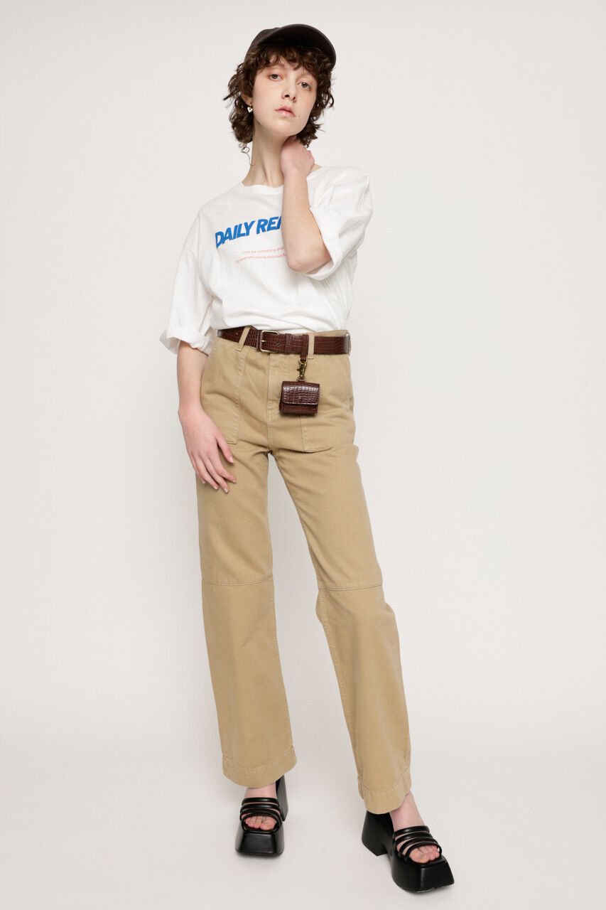 SLY「ワークワイドパンツ デニムパンツ ジーンズ」|デニム|