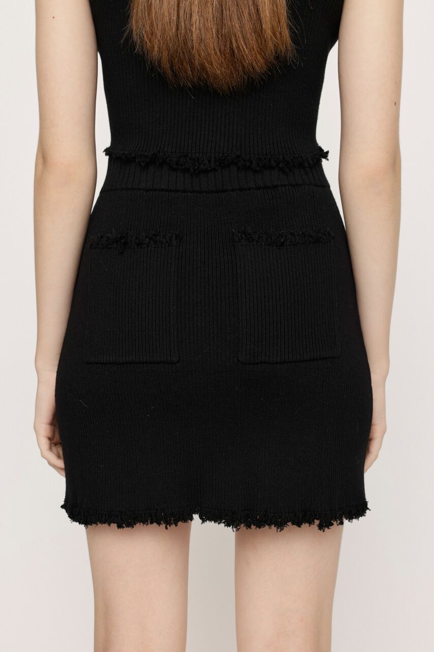 SLY「DAMAGING RIB ショートスカート」|スカート|