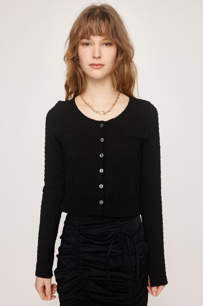 SLY「BUMPY CUT JQ カーディガン」|カーディガン|BLK
