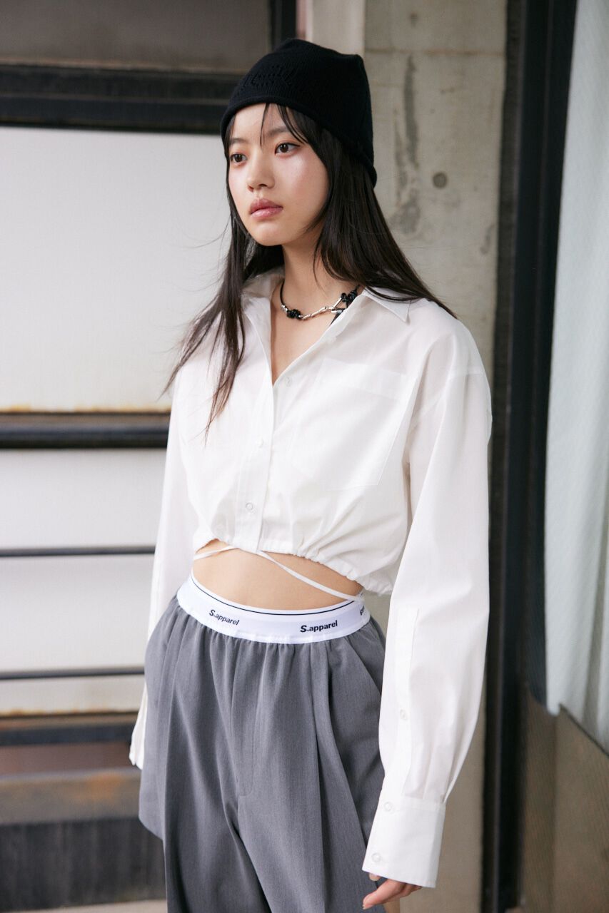 SLY「RIBBON CROP シャツ」|シャツ・ブラウス|