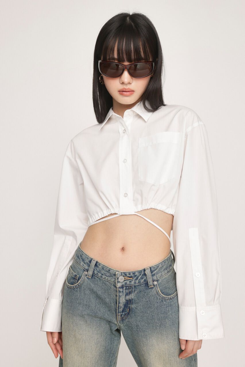 SLY「RIBBON CROP シャツ」|シャツ・ブラウス|