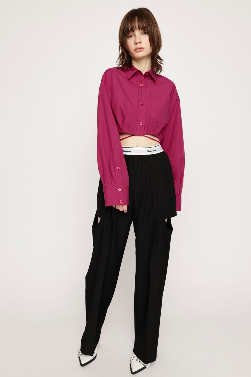 SLY「RIBBON CROP シャツ」|シャツ・ブラウス|