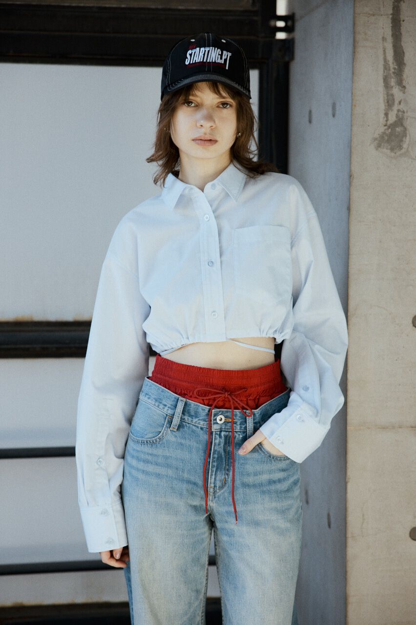 SLY「RIBBON CROP シャツ」|シャツ・ブラウス|