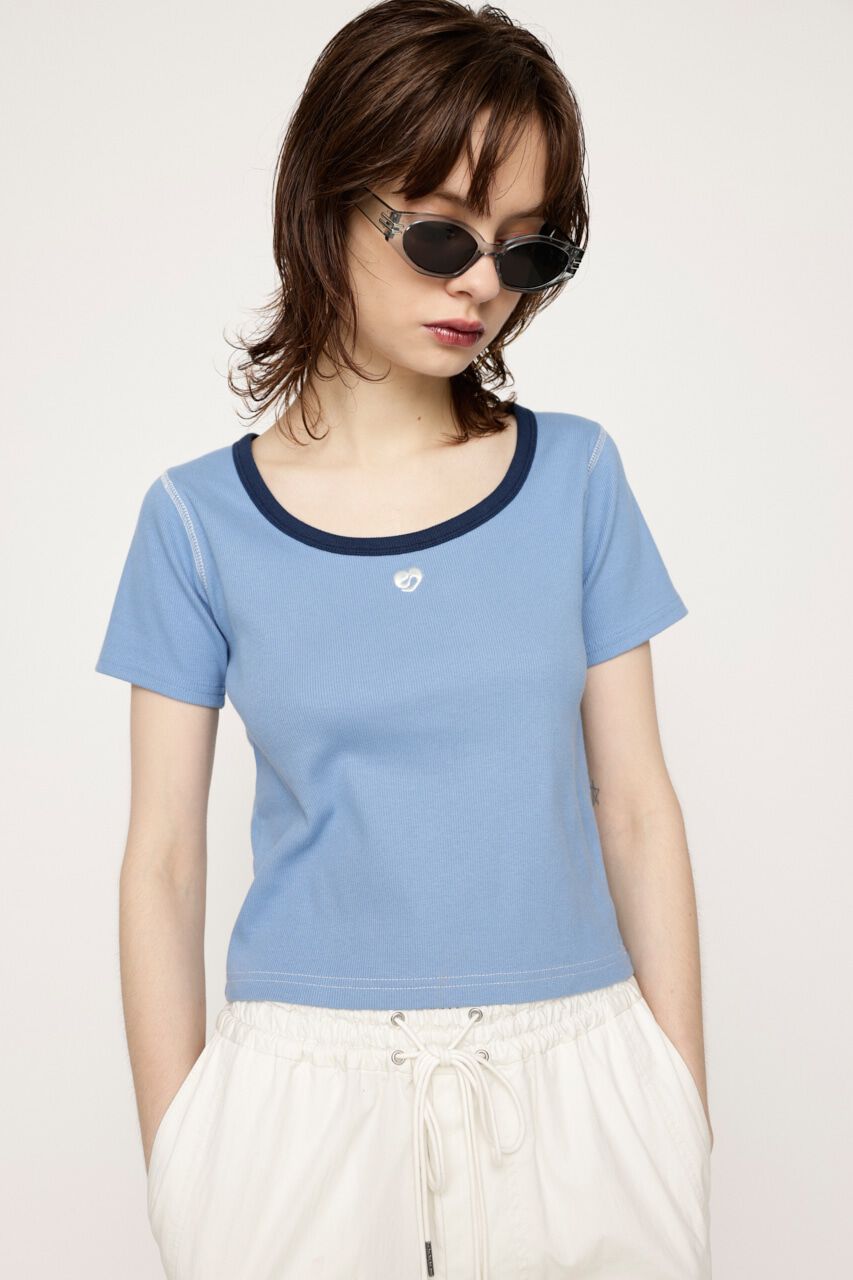 SLY「POINT LOGO BASIC Tシャツ」|Tシャツ・カットソー|BLU