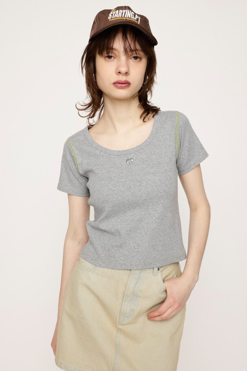SLY「POINT LOGO BASIC Tシャツ」|Tシャツ・カットソー|T.GRY