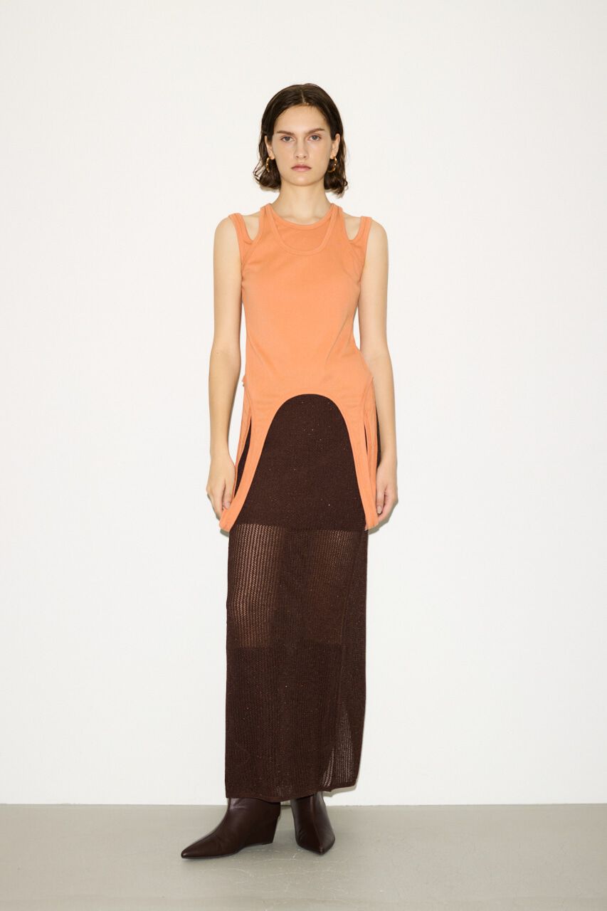 SLY「LAYERED HOLE TANK トップス」|タンクトップ|