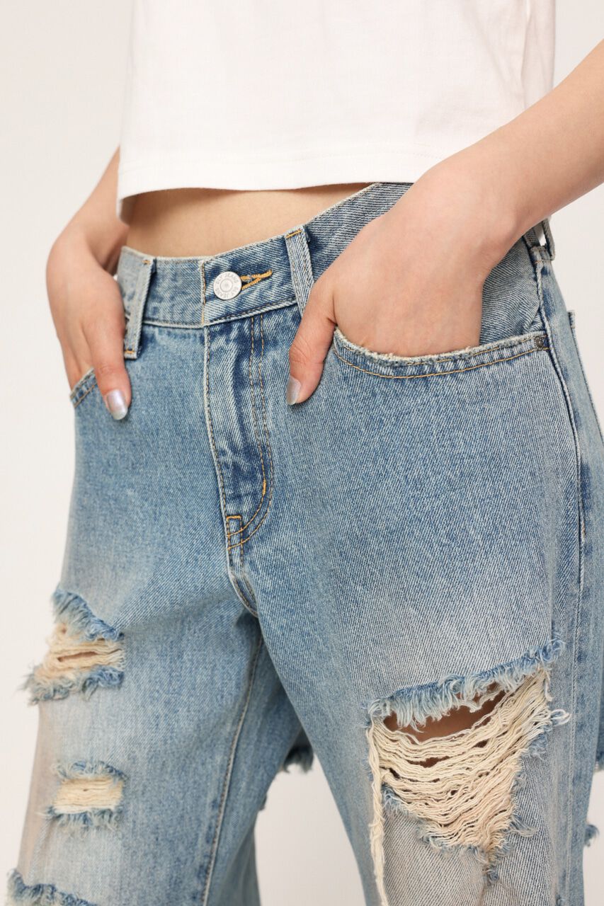 SLY「L／W TORE IT UP FLARE JEANS」|デニム|