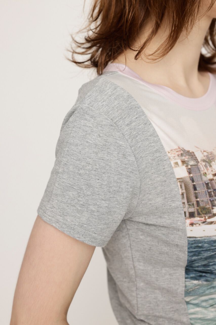 SLY「PRINT SWICHING COMPACT Tシャツ」|Tシャツ・カットソー|