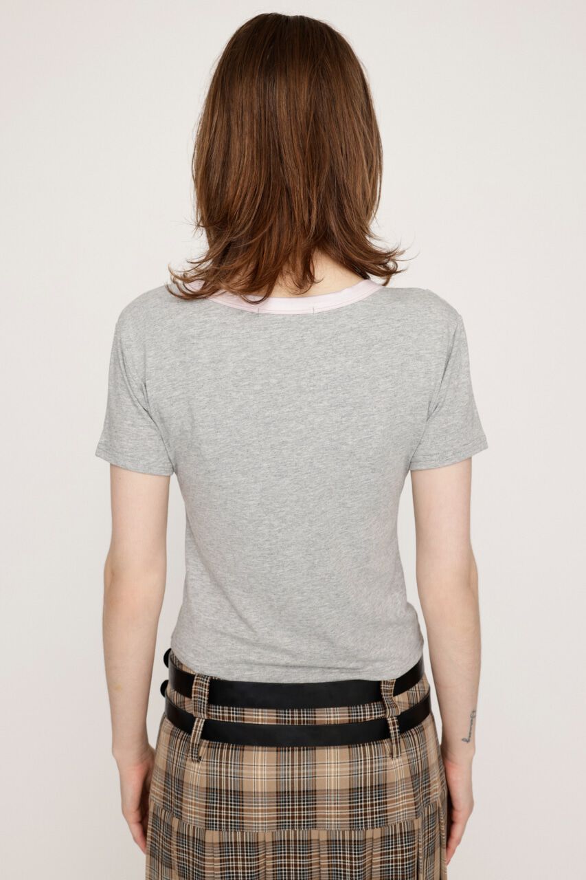 SLY「PRINT SWICHING COMPACT Tシャツ」|Tシャツ・カットソー|