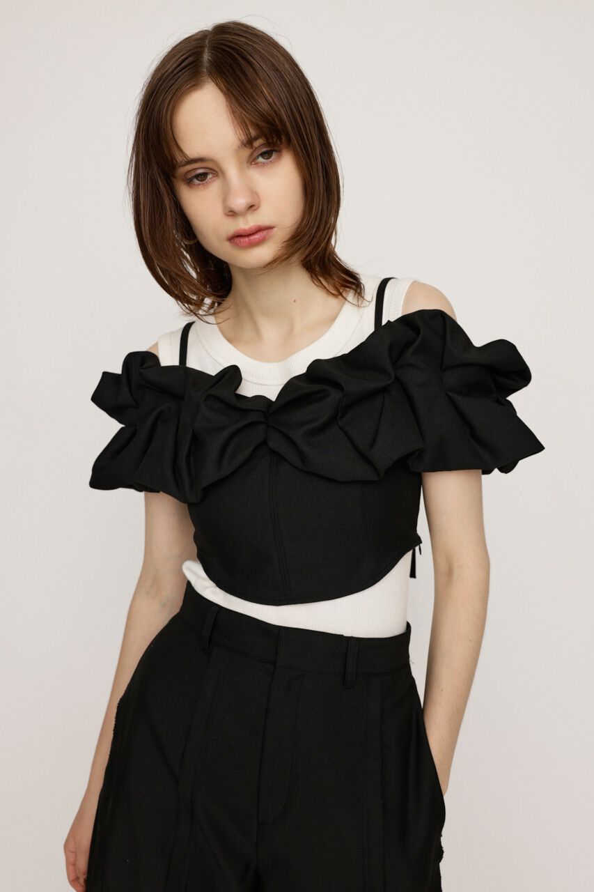 SLY「BALLON SLEEVE CAMI BUSTIER」|キャミソール|