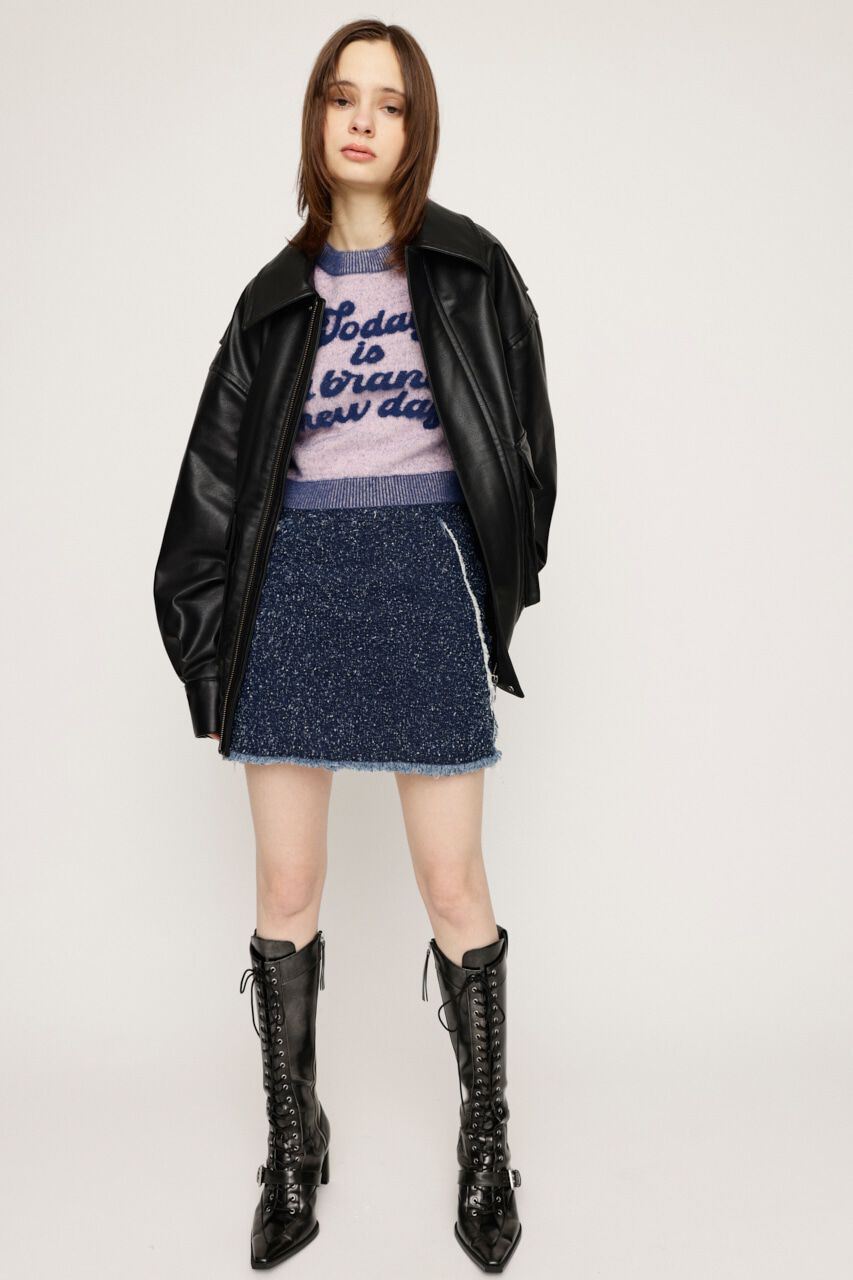 SLY「GRAIN TWEED S／SK-BE」|スカート|