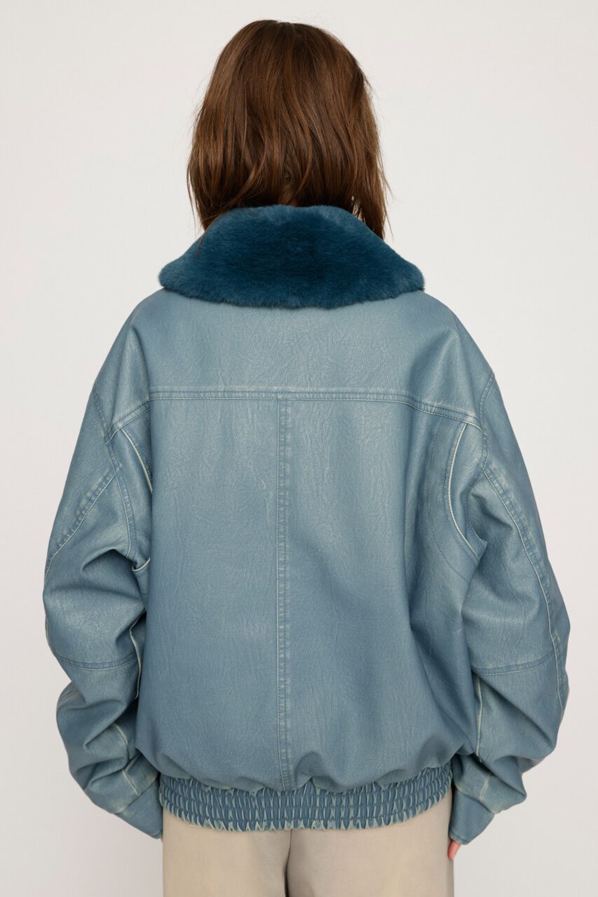 SLY「VINTAGE F／LEATHER S／ブルゾン」|ブルゾン・スタジャン|