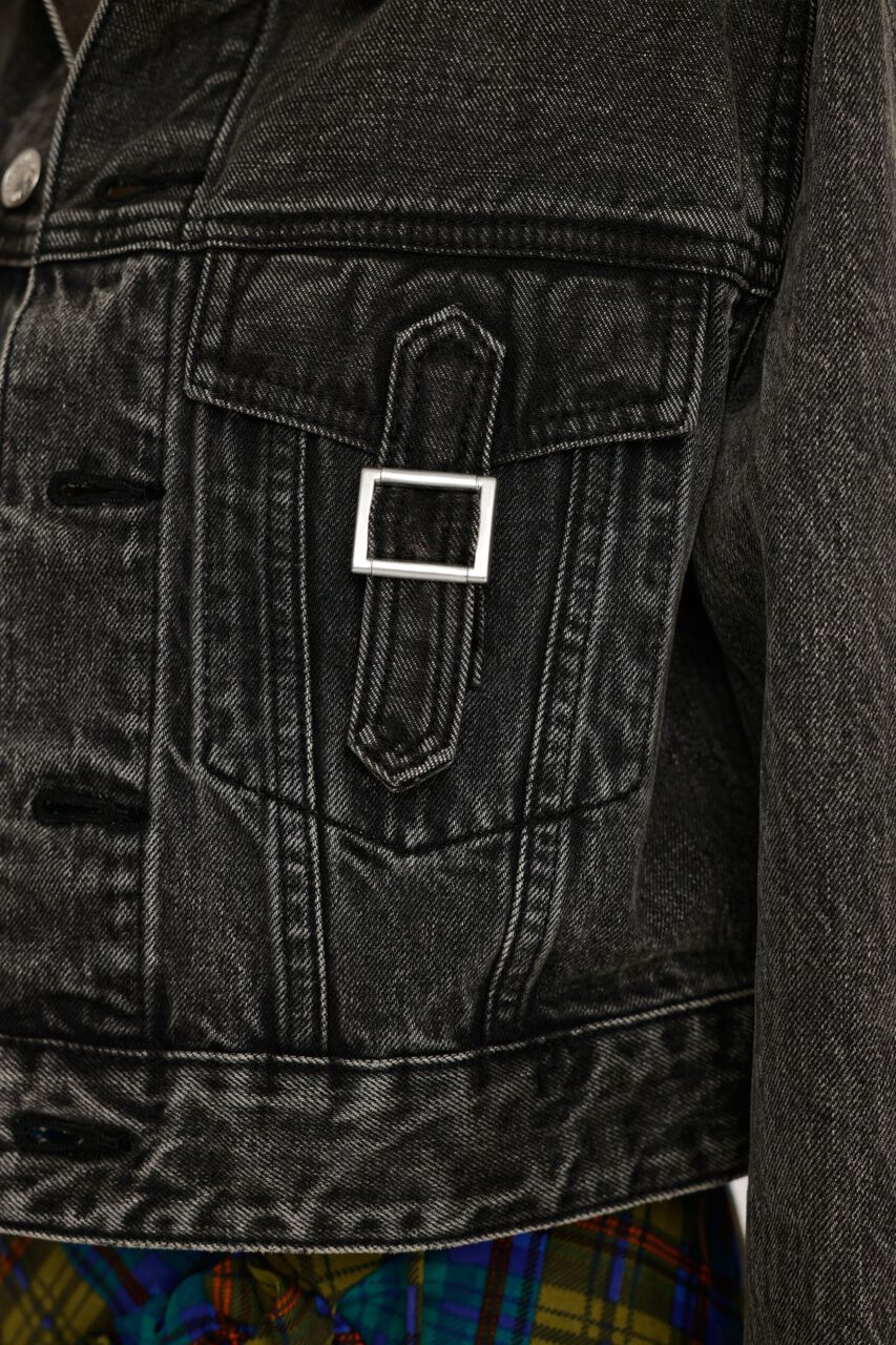 SLY「OVER DYE COMPACT DENIM ジャケット」|デニムジャケット|