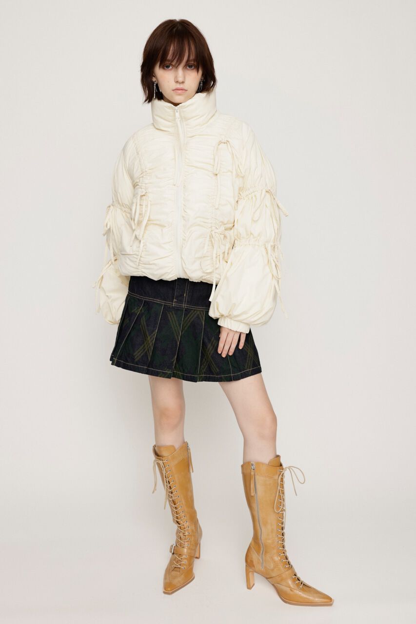 SLY「RIBBON GATHER PUFFER ジャケット」|その他|