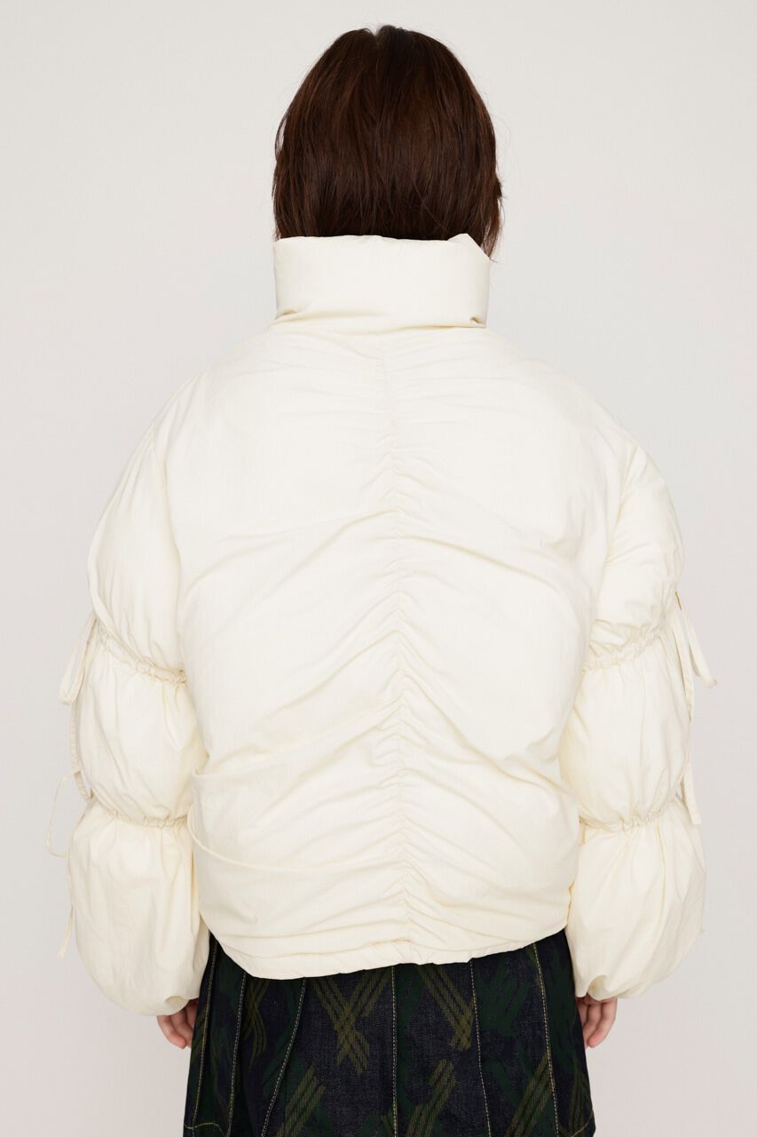 SLY「RIBBON GATHER PUFFER ジャケット」|その他|