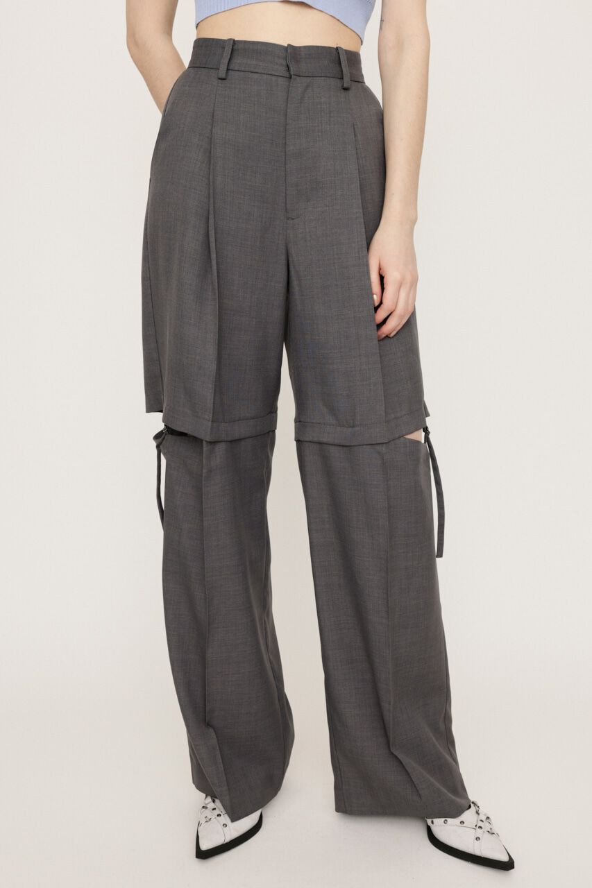 SLY「MANISH CUT OUT パンツ」|その他|GRY