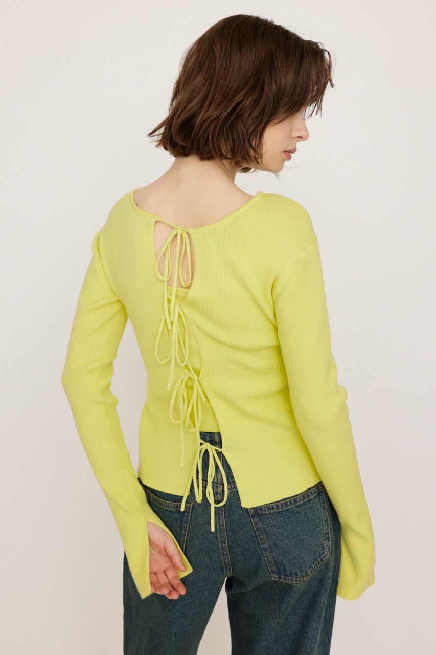 SLY「MANYWAY RIBBON KNIT トップス」|ニット・セーター|