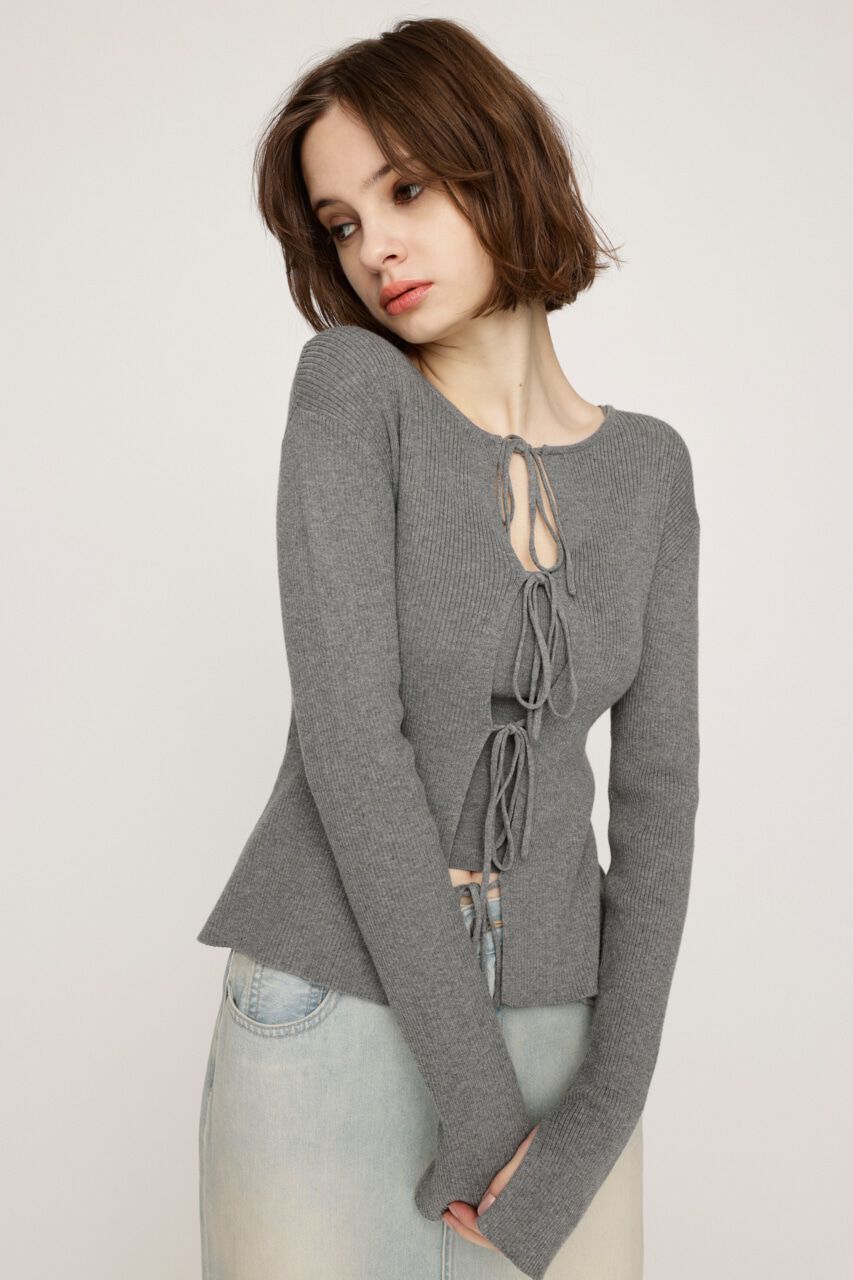 SLY「MANYWAY RIBBON KNIT トップス」|ニット・セーター|