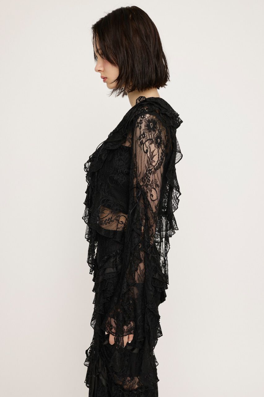 SLY「FRONT RIBBON LACE ブラウス」|シャツ・ブラウス|