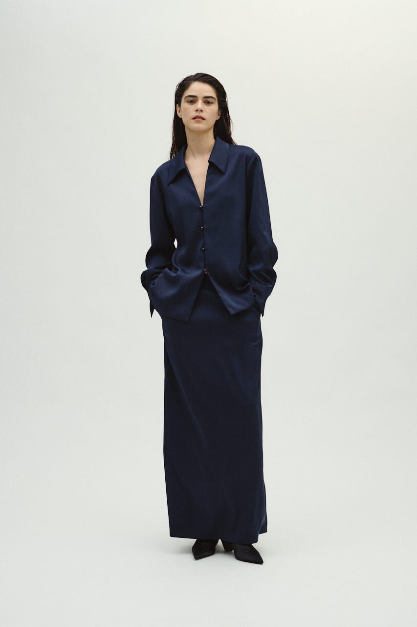 RIM.ARK 「Open collar slim SH JK」|シャツ・ブラウス|