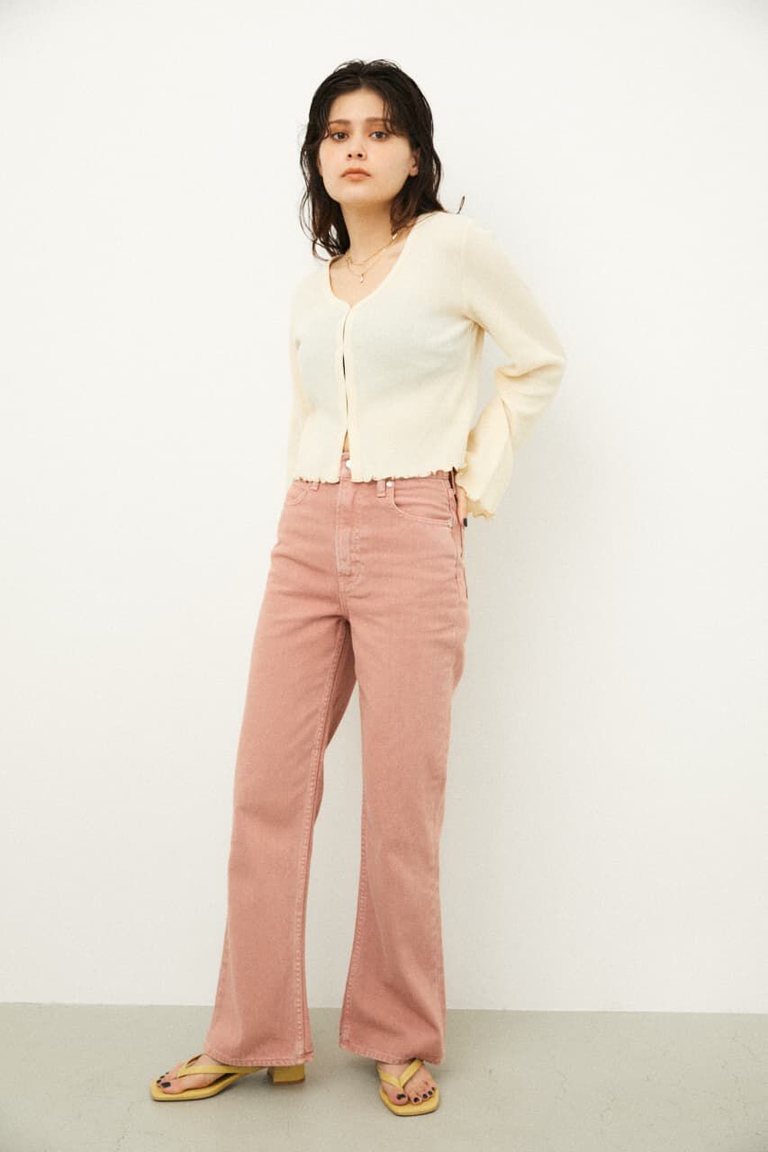 LAGUA GEM「THIN WAFFLE CROPPED TOPS」|Tシャツ・カットソー|